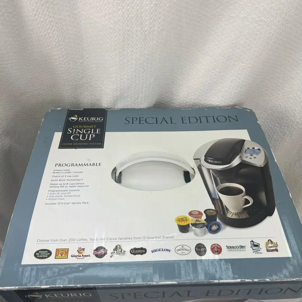Keurig B60 Programmable K-Cup Coffee Maker Silver Black Tested Works